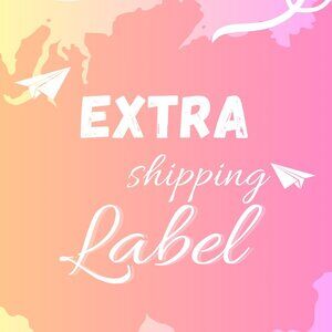 Extra Shipping Label – For Orders Over 5 lbs